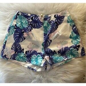 BANJUL White And Blue Tropical Shorts Sixe XP